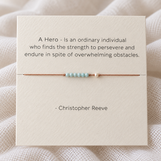 " A Hero" Bracelet - Larimar