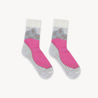 Alpaca socks- Mountain - Pink