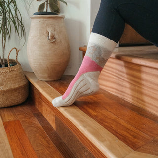 Alpaca socks- Mountain - Pink
