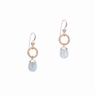 Aquamarine Droplet Earrings
