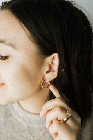 Aura Hoops Gold Bold