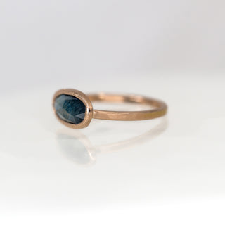 Australian Sapphire Rose Gold Ring