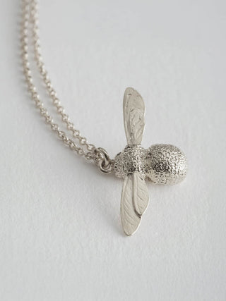 Baby Bee Necklace - Silver