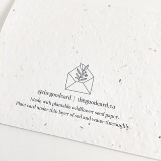 Plantable Greeting Card - Oh The Places You'll Grow