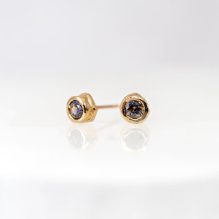 Barnacle Grape Sapphire Studs