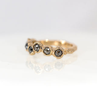 Barnacle Salt & Pepper Diamond Ring