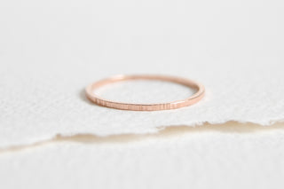14k Rose Gold-Filled Birch Stacking Ring
