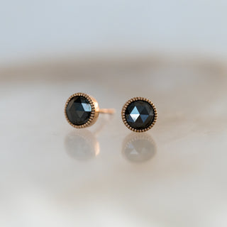 Black Diamond Stud Earrings