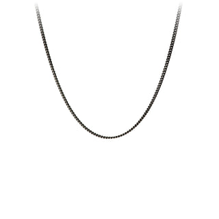 Black Fine Curb Chain