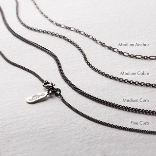 Black Medium Cable Chain