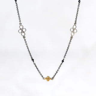 Black Spinel Charm Necklace