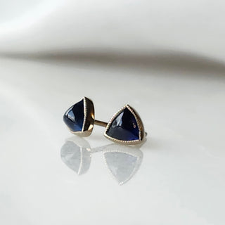 Blue Sapphire Stud Earrings
