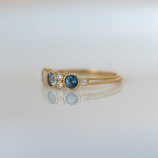 Blue Sapphire Trinity