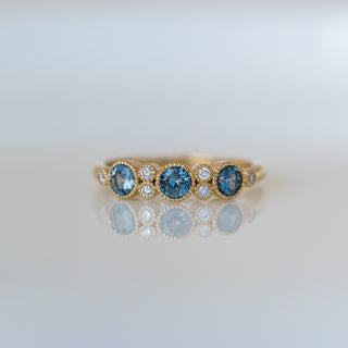 Blue Sapphire Trinity