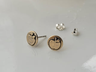 Bronze "Apple" Studs