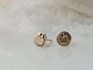Bronze "Apple" Studs