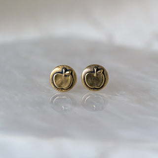 Bronze "Apple" Studs