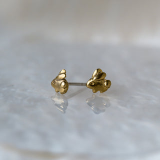Bronze "Bunny" Sculpted Studs