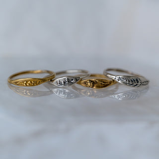 Bronze "Lavender" Botanical Ring