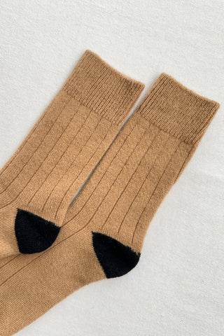 Le Bon Shoppe Classic Cashmere Socks - Camel