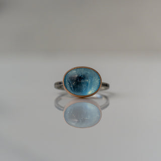 Cabochon Aquamarine Statement Ring