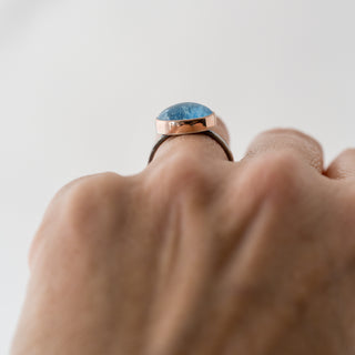 Cabochon Aquamarine Statement Ring