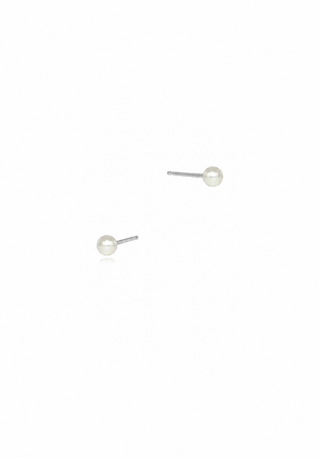 Sterling Silver Pearl Stud Earrings