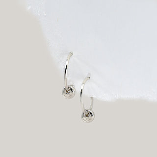 Sterling Silver Chip Hoops