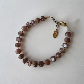 Chocolate Moonstone Marlow Bracelet - one of kind