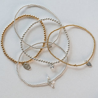 Classic Two Tone Stretchie Baby Bracelet