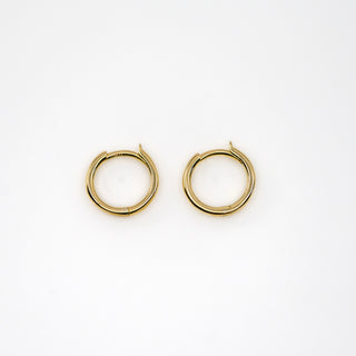 12MM Yellow Gold Light Huggies