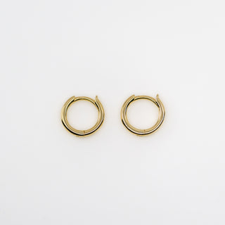 10MM Yellow Gold Light Huggies