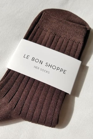 Le Bon Shoppe Her MC Socks - Coffee