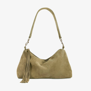 Colson Bag - Light Olive Suede
