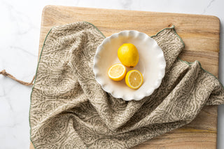 Aria Block Print Tea Towels - Set of 2