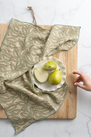 Nori Block Print Tea Towels - Set of 2