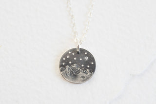 Starry Night Disc Necklace