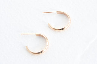 14k Gold Filled Thick Hoop Earrings