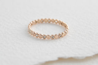 14k Gold-Filled Sparkle Pebble Stacking Ring