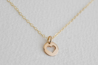 14K Gold Filled Heart Necklace