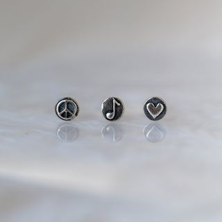 Sterling Silver Teeny "Trio Set" Studs