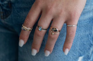 Rose Gold Ethereal Stacking Band