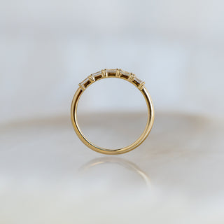 Five Emerald Cut Diamond Band
