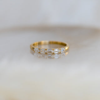 Five Emerald Cut Diamond Band