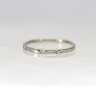 Five Scattered White Diamond Band