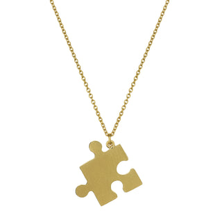 Floral Puzzle Piece Necklace
