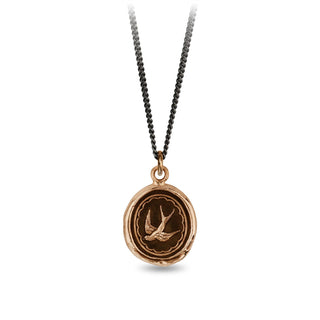 Free Spirited Bronze Talisman Necklace
