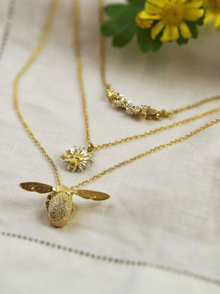 In-Line Garden Gathering With Itsy Bitsy Bee Necklace