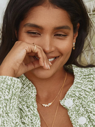 In-Line Garden Gathering With Itsy Bitsy Bee Necklace
