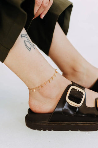 Gold Filled Heart Anklet